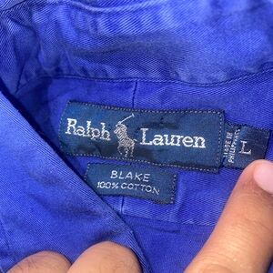 Ralph Lauren Blue Cotton Shirt